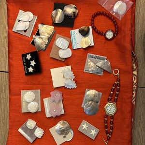 Earrings and watches